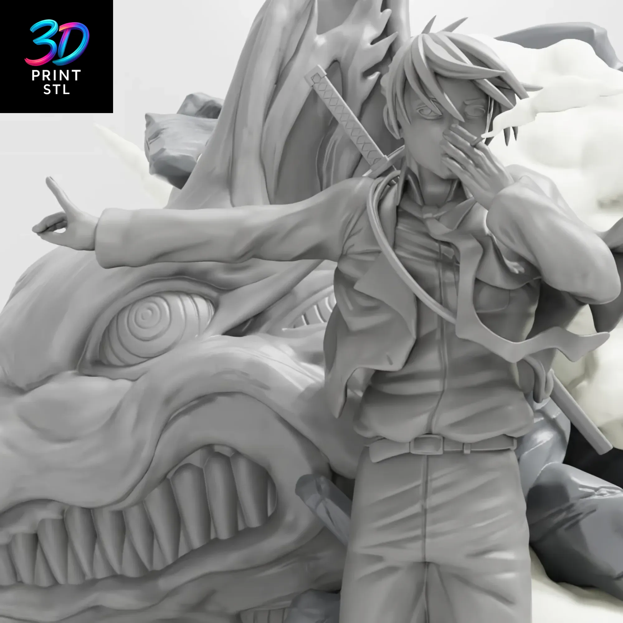 Aki Hayakawa Chainsaw Man | STL File for 3D Printing - Image 4