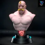 Alex Louis Armstrong Bust Fullmetal Alchemist | STL for 3D Printers