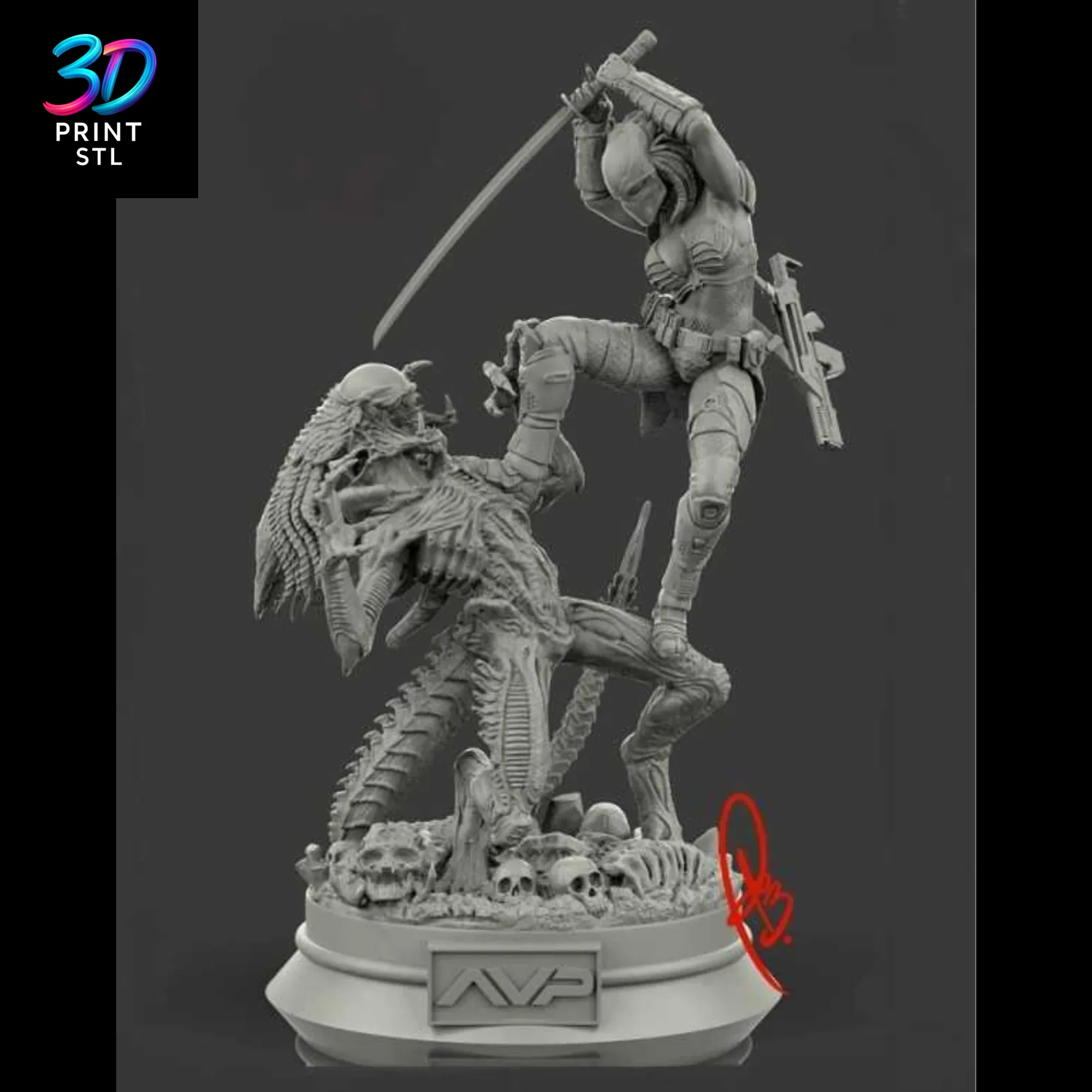Aliens vs Predator | STL File for 3D Printing - Image 2