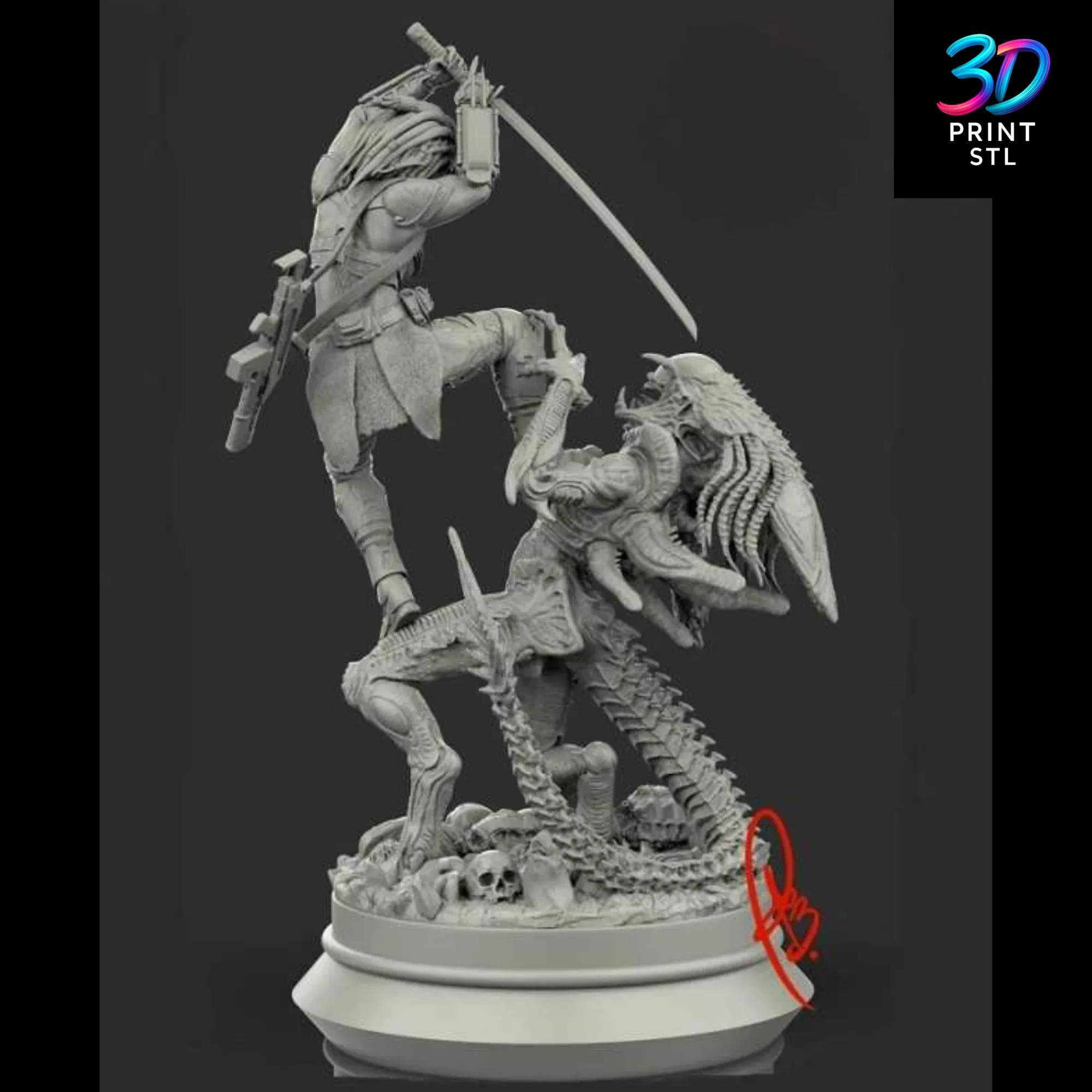 Aliens vs Predator | STL File for 3D Printing - Image 3