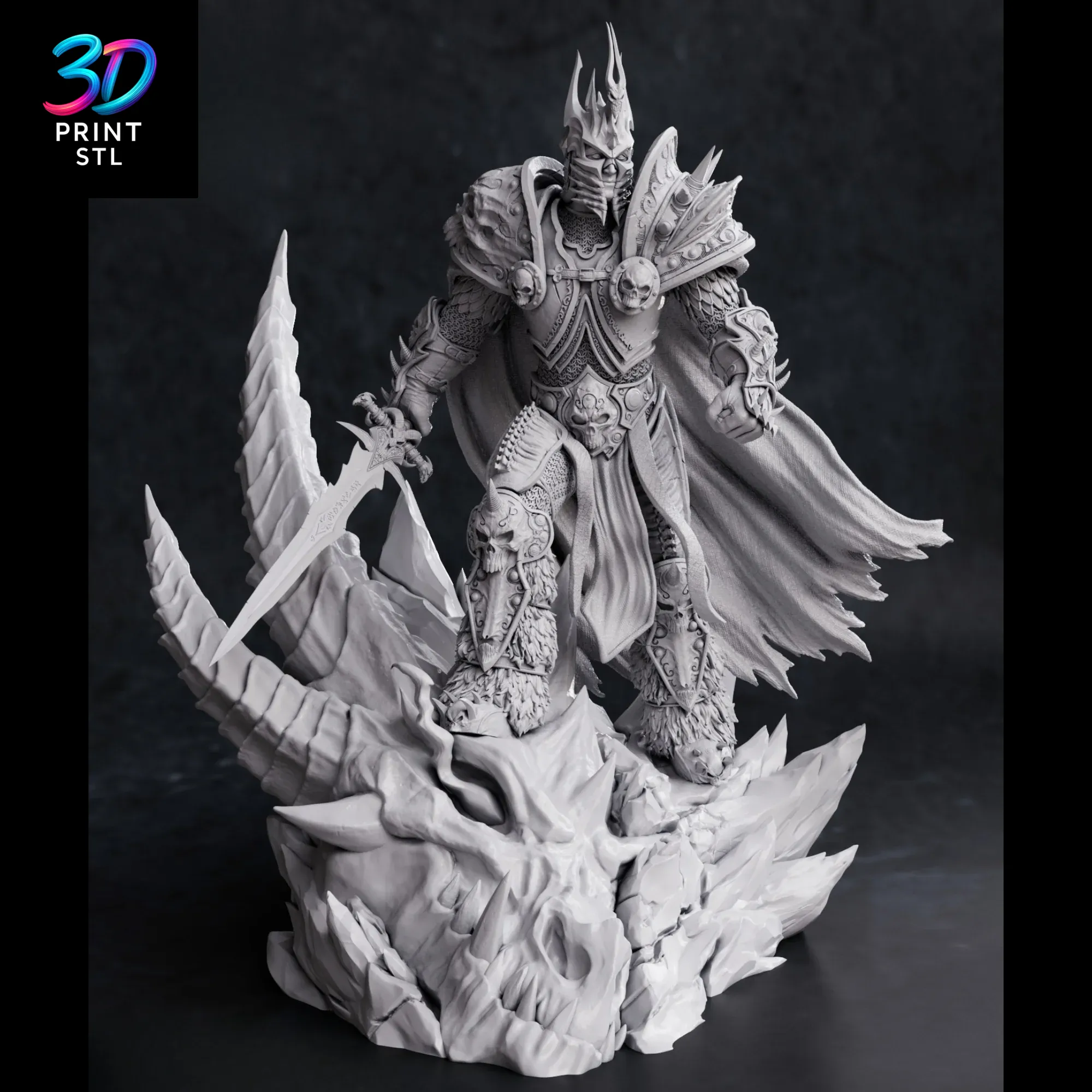Arthas Lich King World of Warcraft | STL File for 3D Printing - Image 2