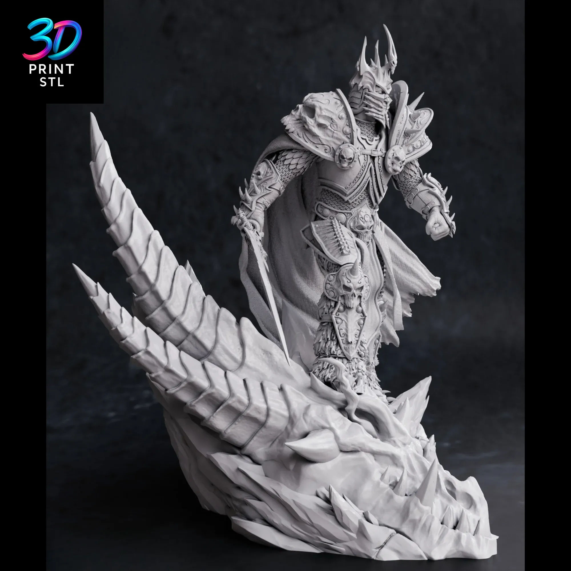 Arthas Lich King World of Warcraft | STL File for 3D Printing - Image 3