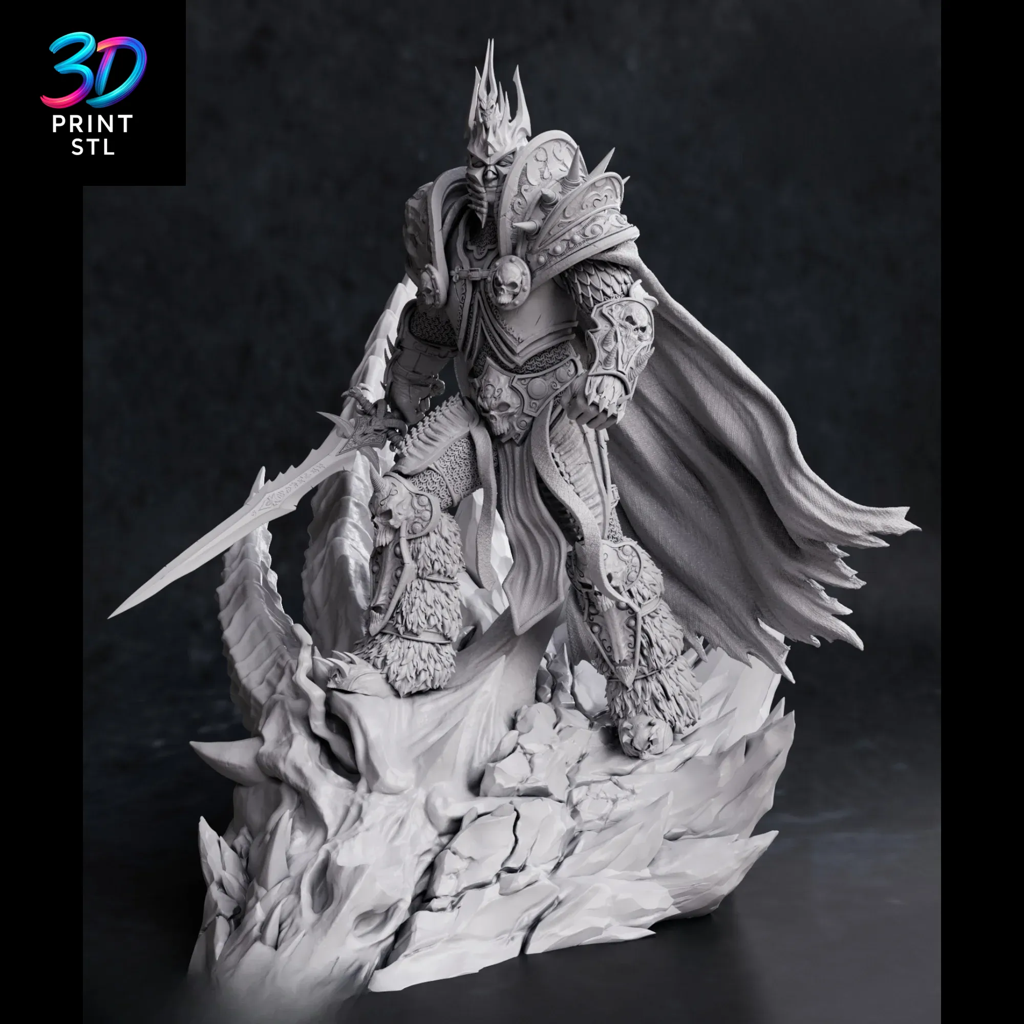 Arthas Lich King World of Warcraft | STL File for 3D Printing - Image 4