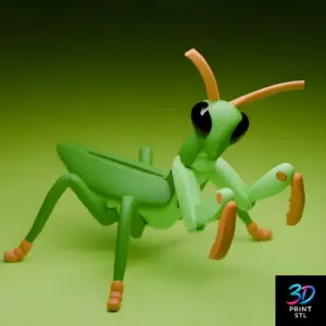 Praying Mantis Articulated | STL for 3D Printers