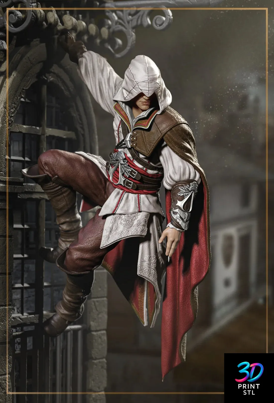 Ezio Auditore Figure – Assassin’s Creed STL 3D Print Model