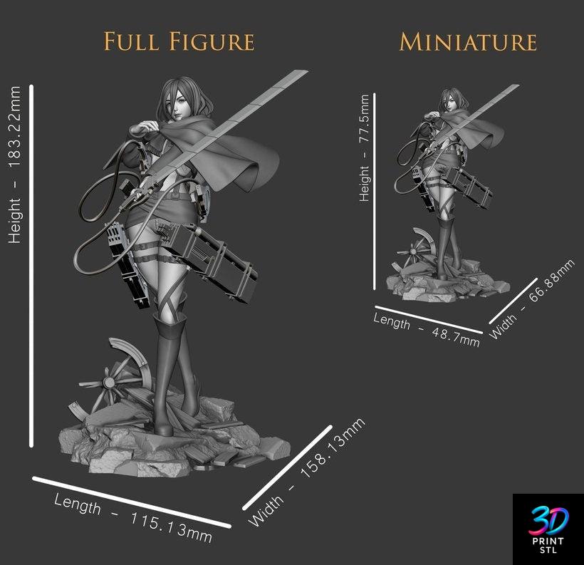 Mikasa ODM Gear Diorama – AoT 3D Print STL Download - Image 2