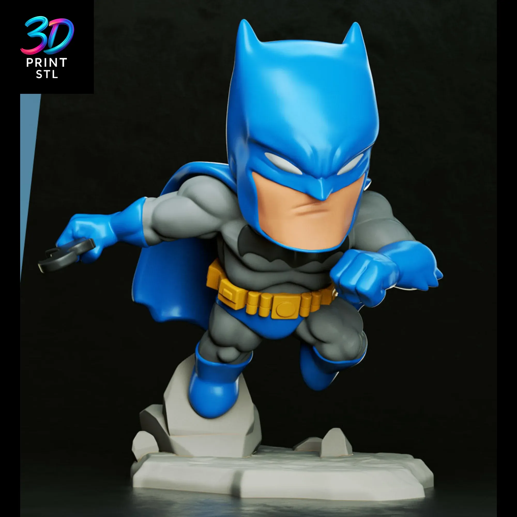 Batman Chibi DC Comics | 3D Print File | STL - Image 2
