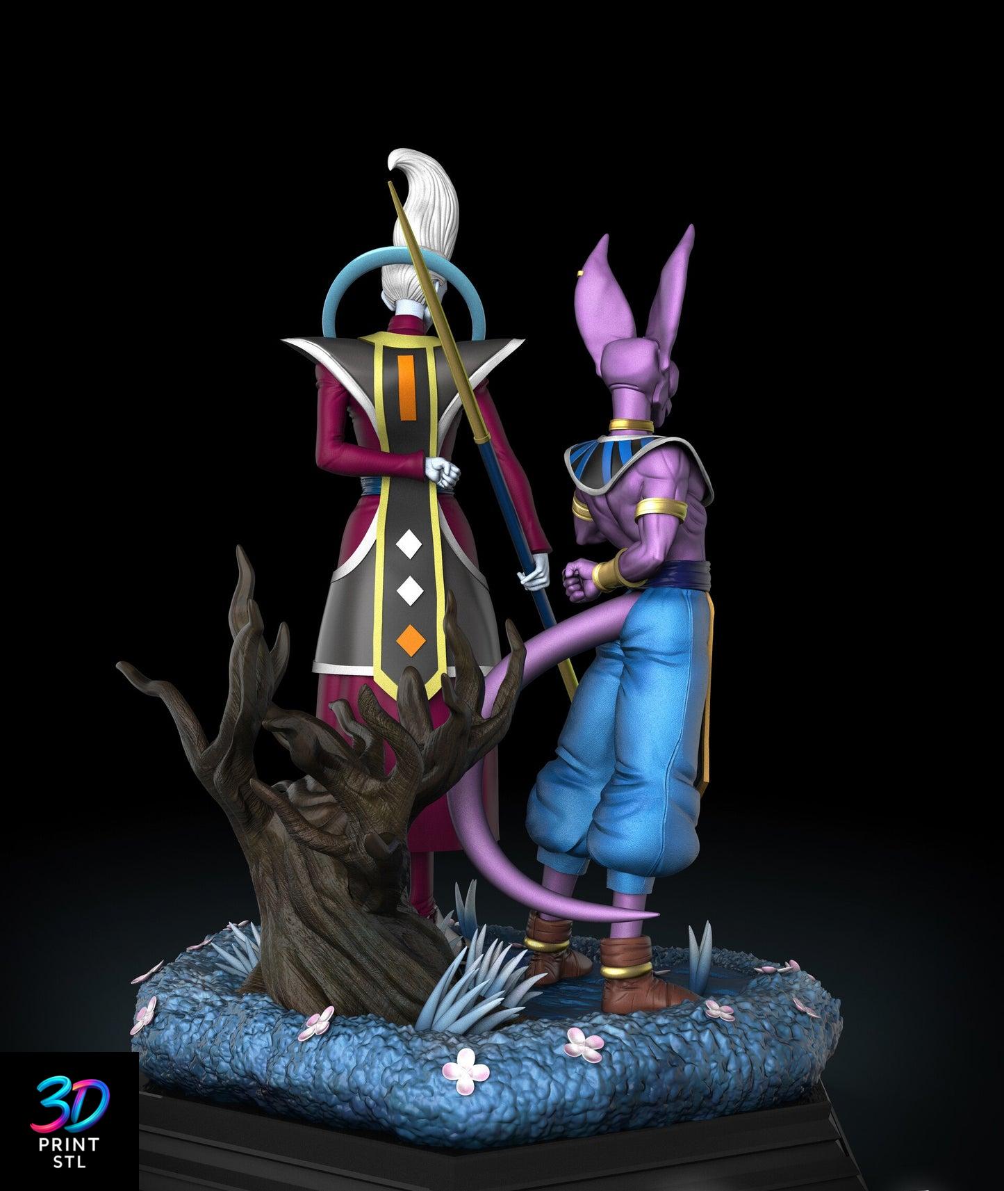 Beerus & Whis Dragon Ball Z | 3D Print File | STL - Image 4