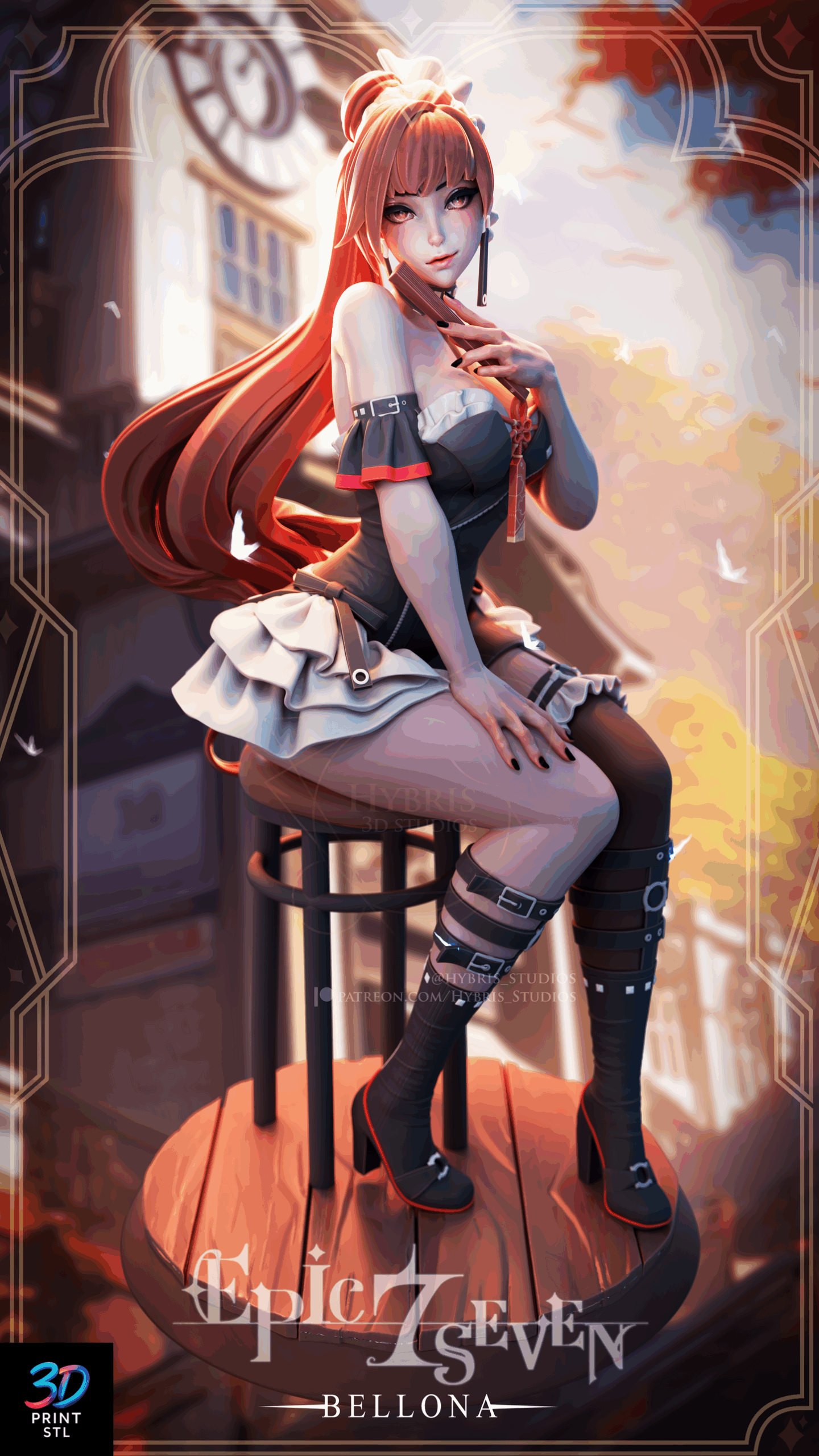 Bellona Figure Fantasy Characters | 3D Print File | STL