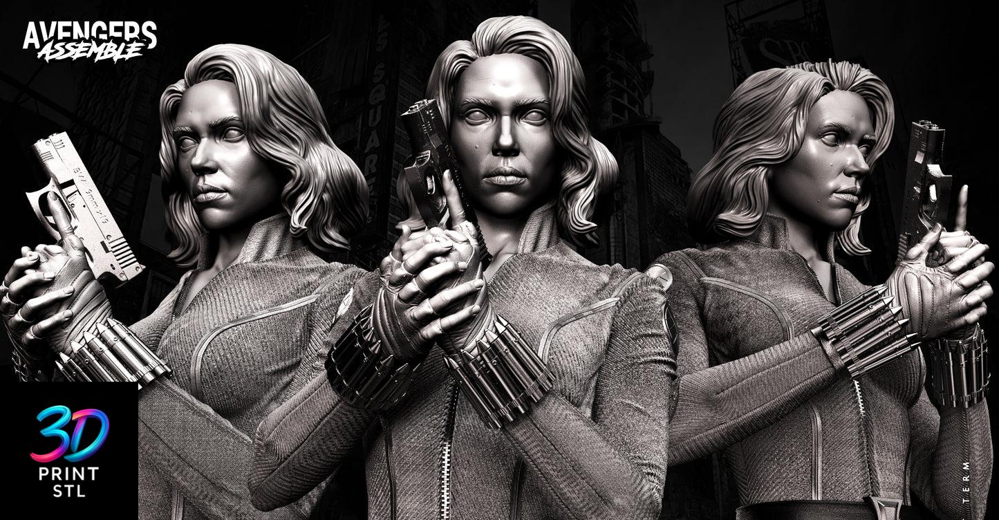 Black Widow Figure Marvel | STL for 3D Printers