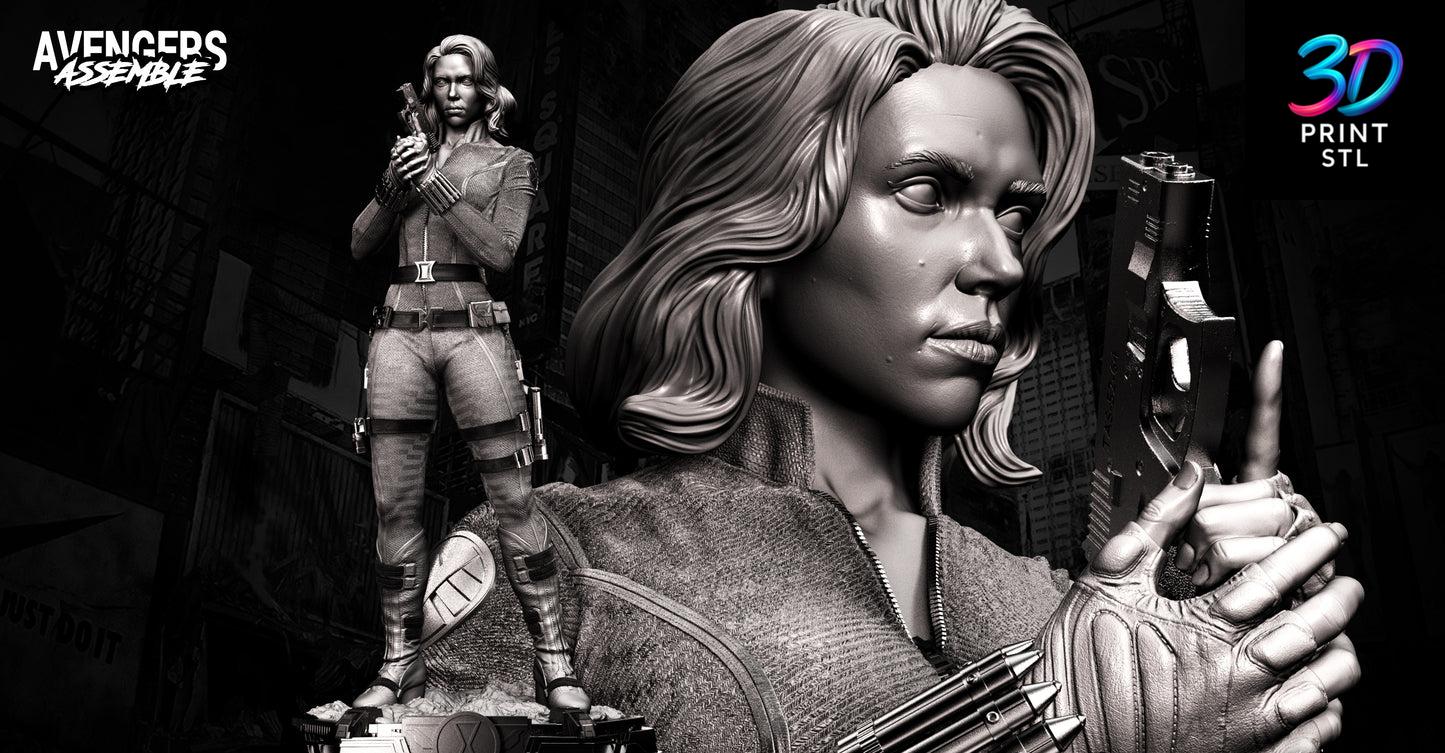 Black Widow Figure Marvel | STL for 3D Printers - Image 3