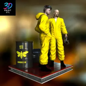 Breaking20Bad20Diorama2020Walter20White2020Jesse20Pinkman2020STL20Model20for203D20Printing202