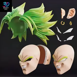 Broly Mask Dragon Ball | 3D Print File | STL