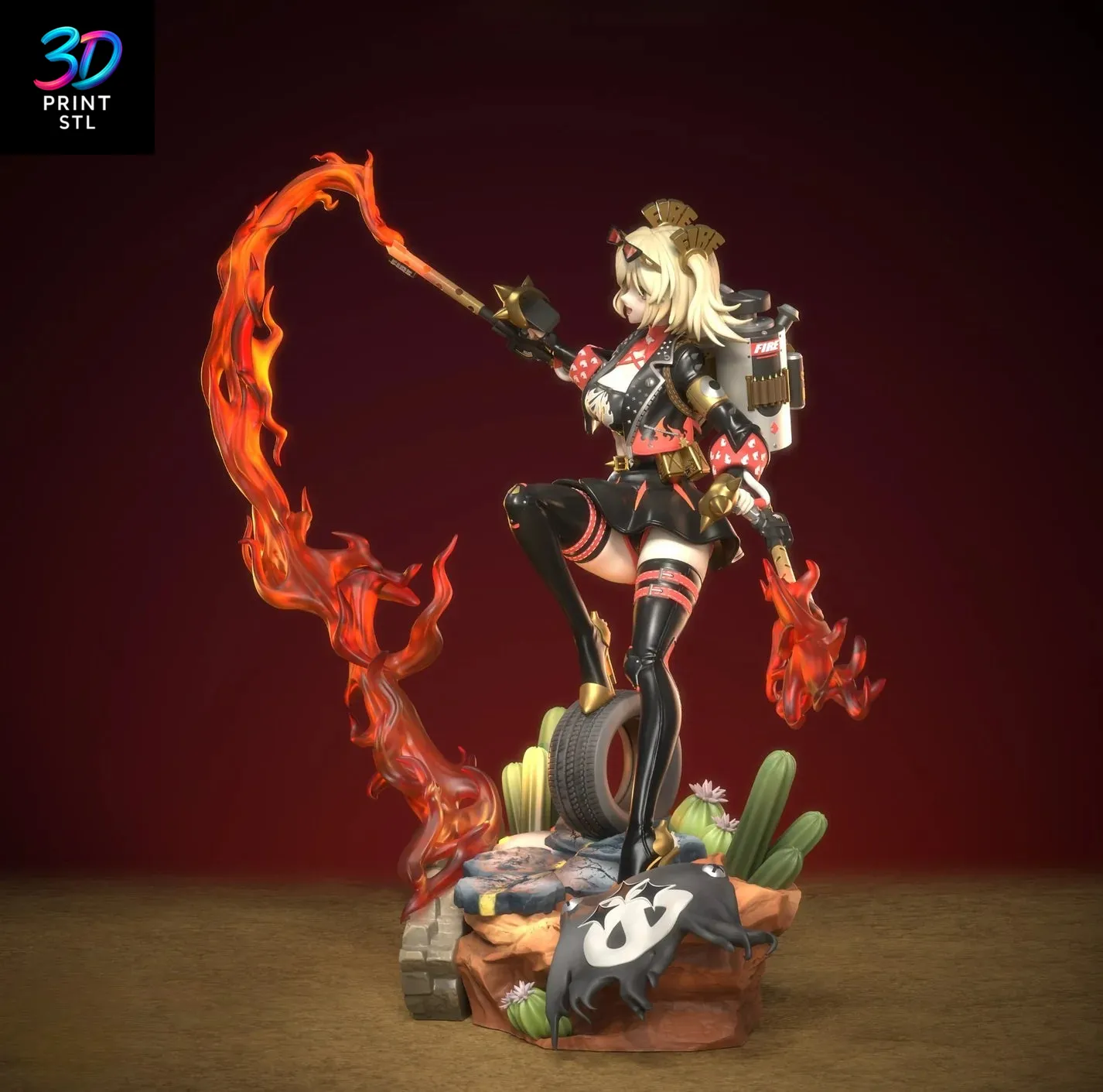 Burnice White Zenless Zone Zero | 3D Print File | STL