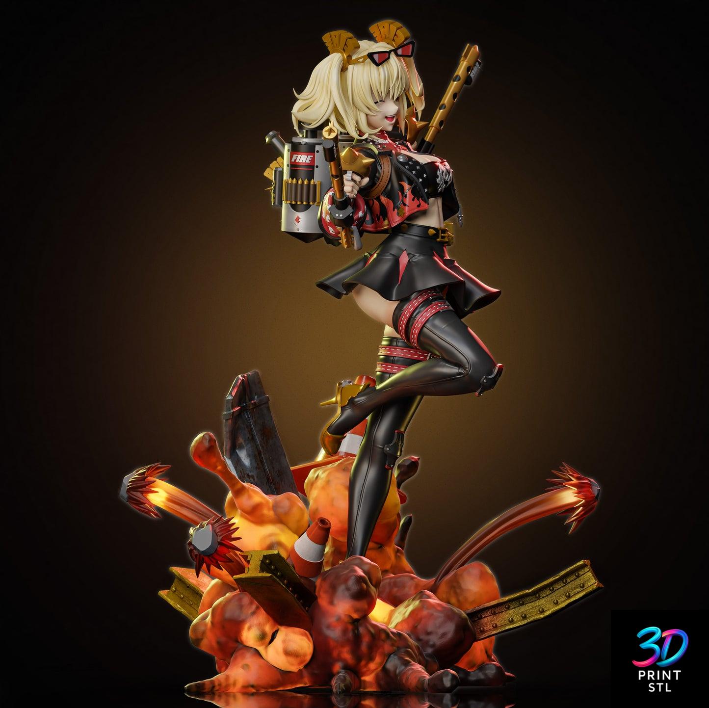 Burnice White Zenless Zone Zero | 3D Print Model | STL - Image 2