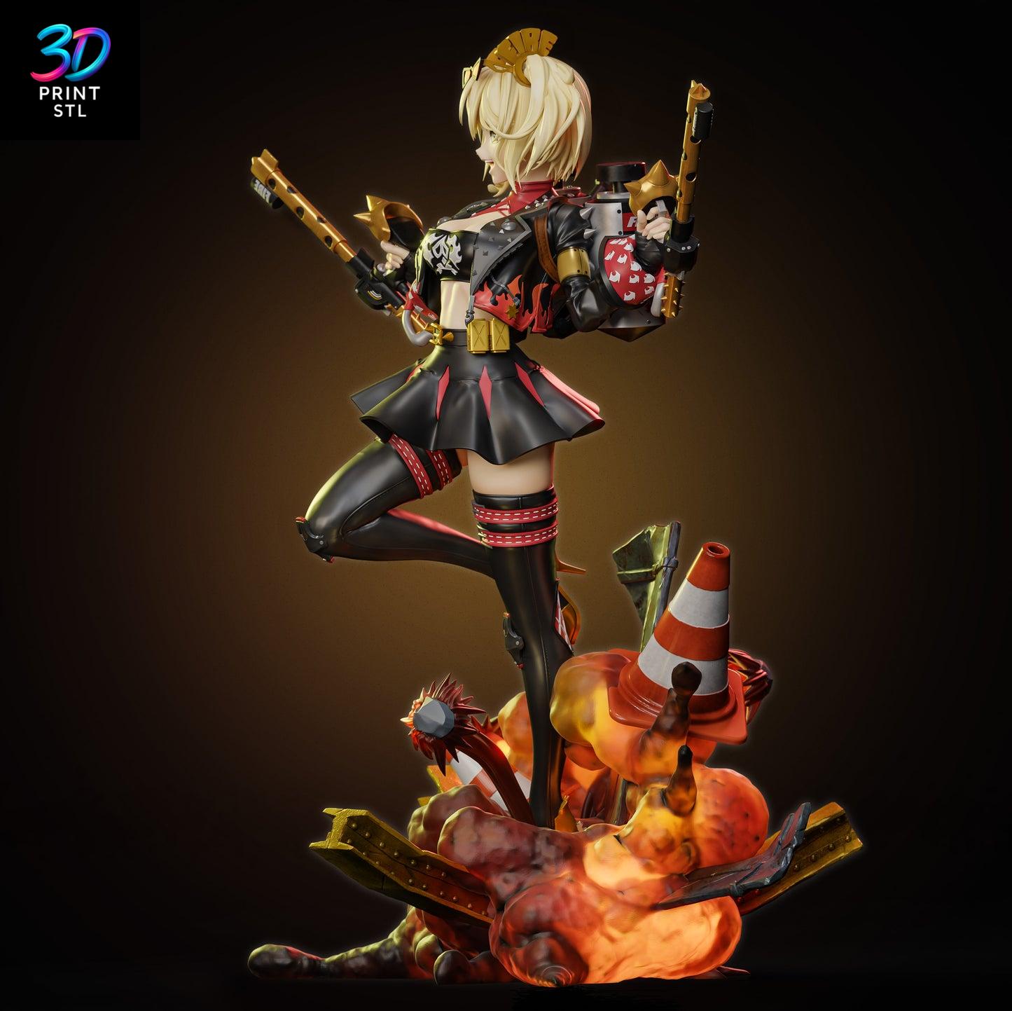 Burnice White Zenless Zone Zero | 3D Print Model | STL - Image 3