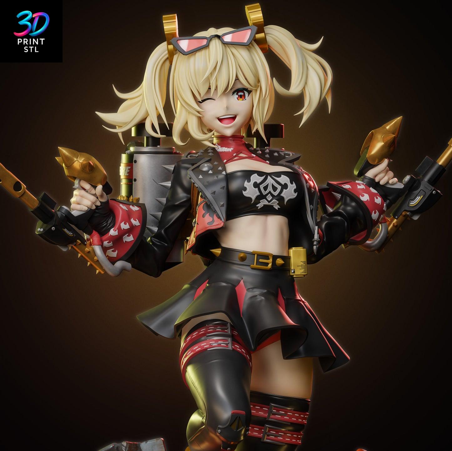 Burnice White Zenless Zone Zero | 3D Print Model | STL - Image 4