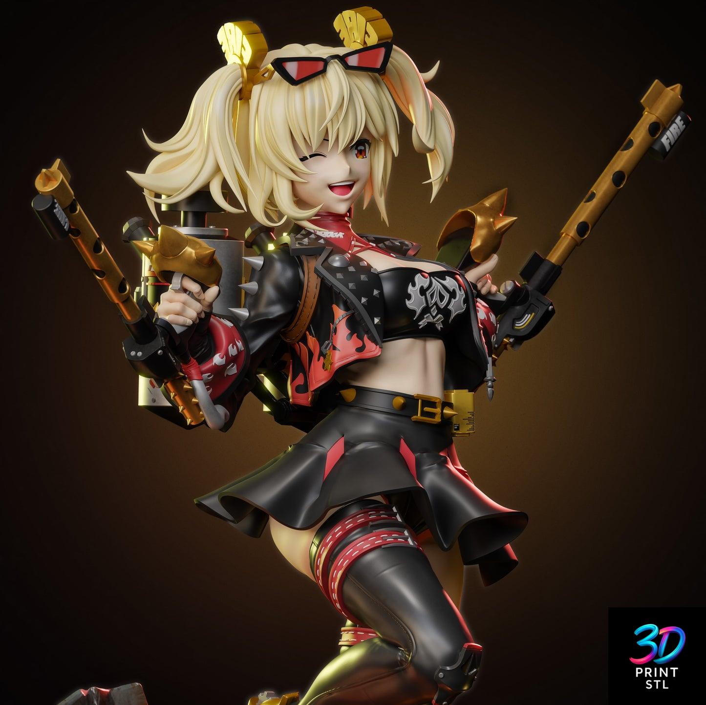 Burnice White Zenless Zone Zero | 3D Print Model | STL - Image 5