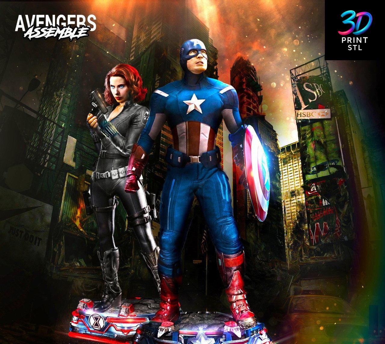 Captain America Figure Marvel | 3D Print File | STL - Image 3