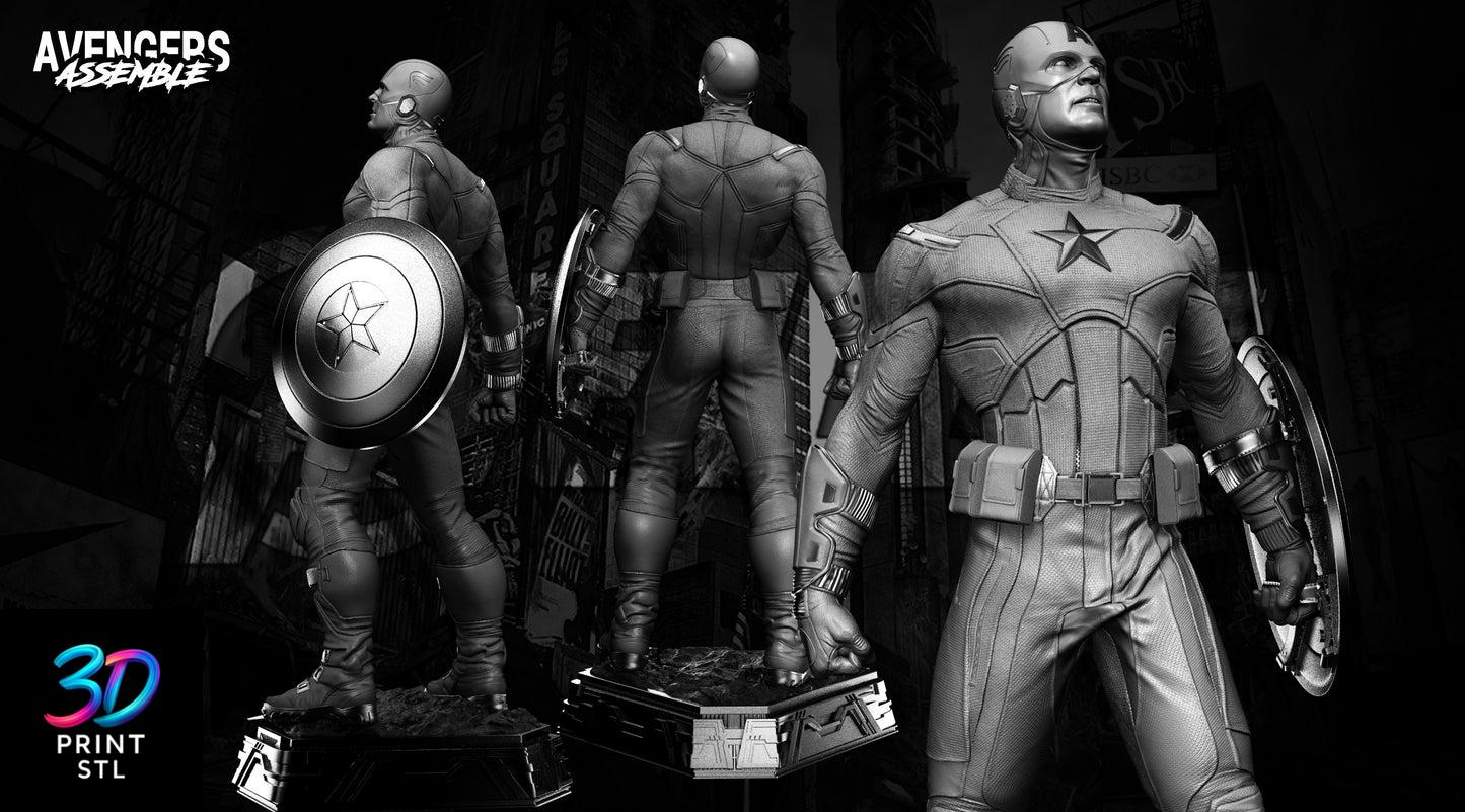 Captain America Figure Marvel | 3D Print File | STL - Image 4