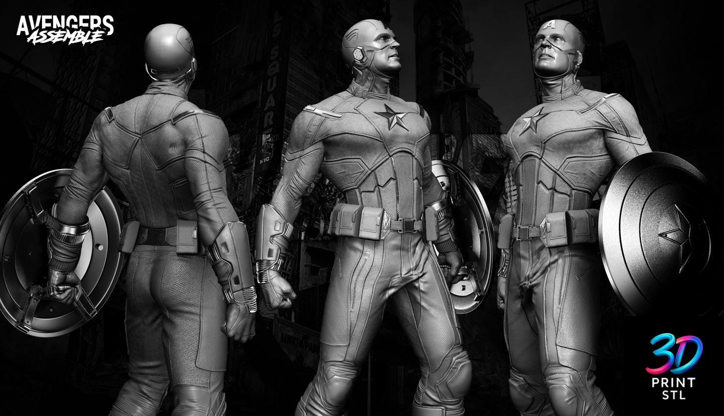 Captain America Figure Marvel | 3D Print File | STL - Image 5