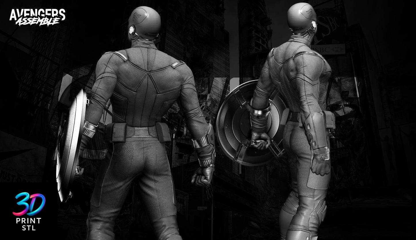 Captain America Figure Marvel | 3D Print File | STL - Image 6