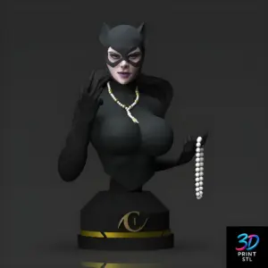 Catwoman Bust DC Comics | 3D Print Model | STL