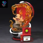 Charmander in Pokéball Diorama Pokémon | STL for 3D Printers