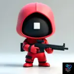 Guard Chibi Squid Game | 3D Print File | STL