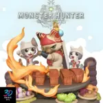 Meowscular Chef Chibi Monster Hunter | 3D Print File | STL