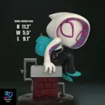 Spider Gwen Chibi Marvel | STL for 3D Printers