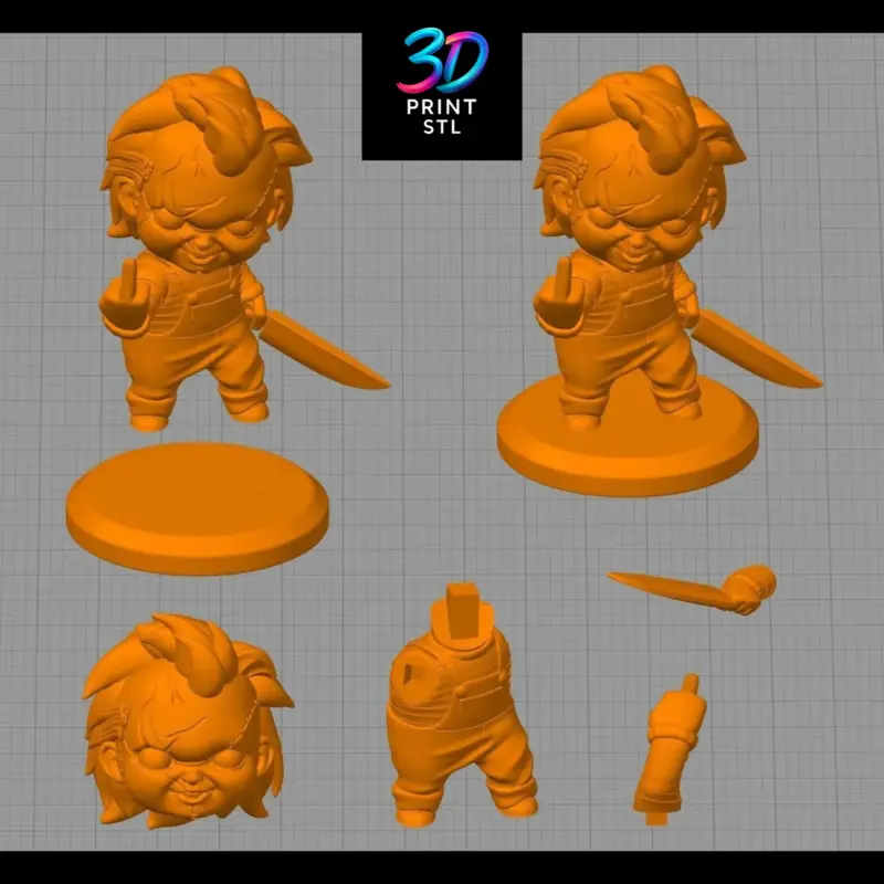 Chucky Chibi Child’s Play | STL for 3D Printers - Image 4