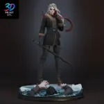 Ciri Diorama The Witcher | 3D Print Model | STL