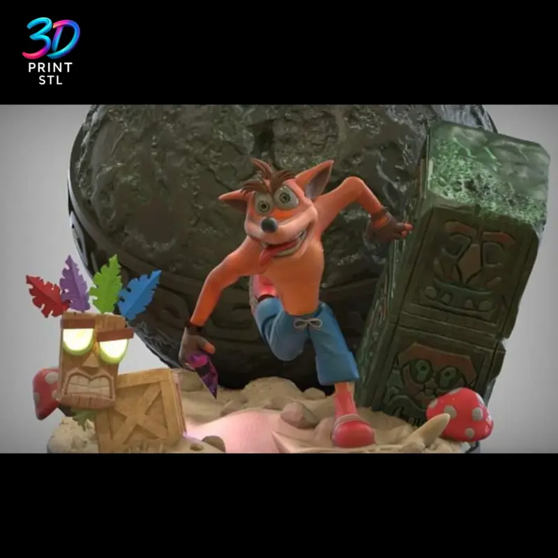 Crash Bandicoot Diorama | 3D Print Model | STL - Image 2