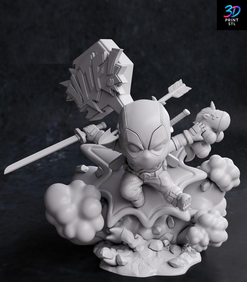 Deadpool Chibi Marvel | 3D Print File | STL