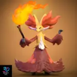 Delphox Pokémon | STL for 3D Printers