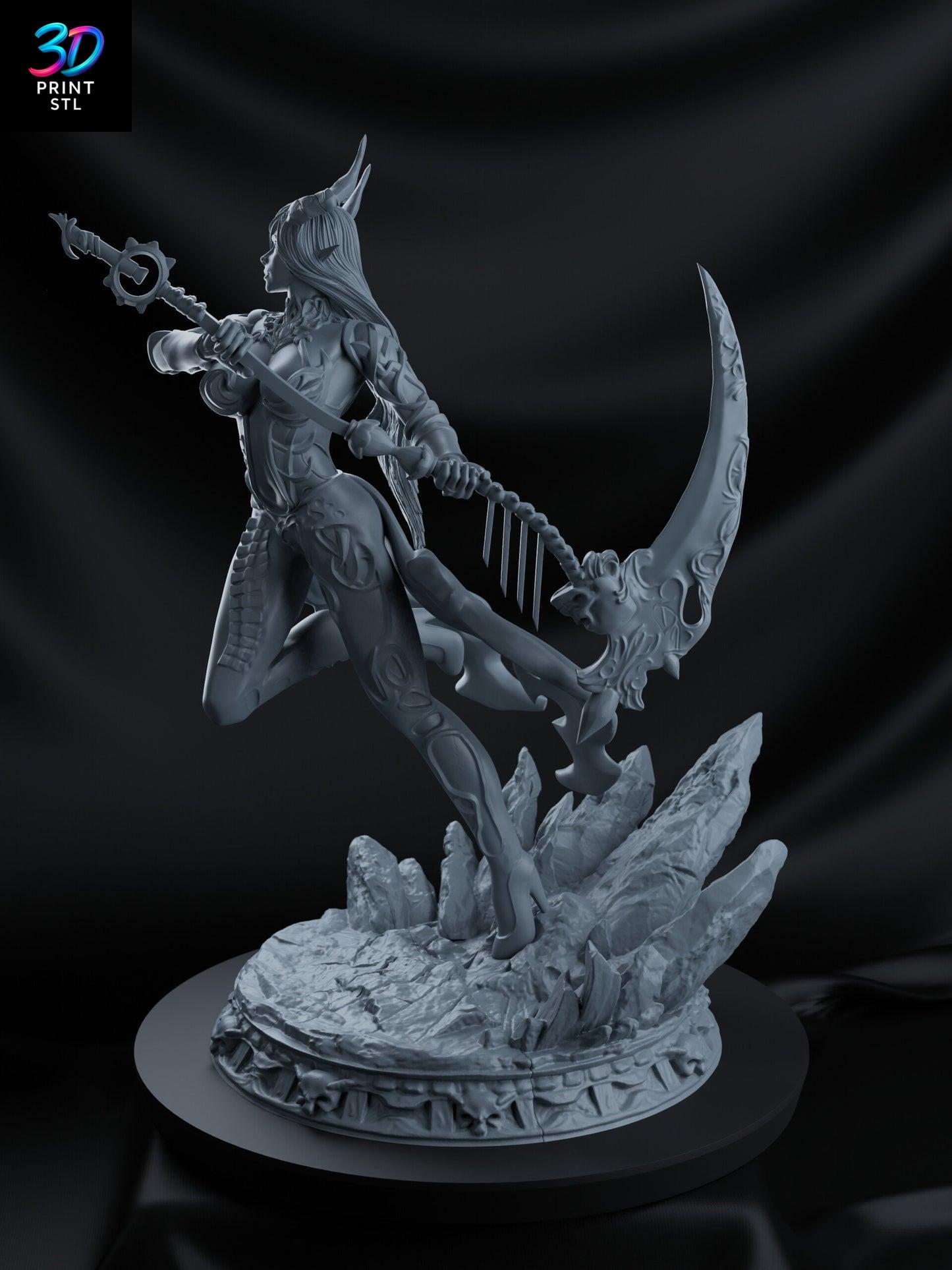 Demon Angel Girl Figure Anime | 3D Print File | STL
