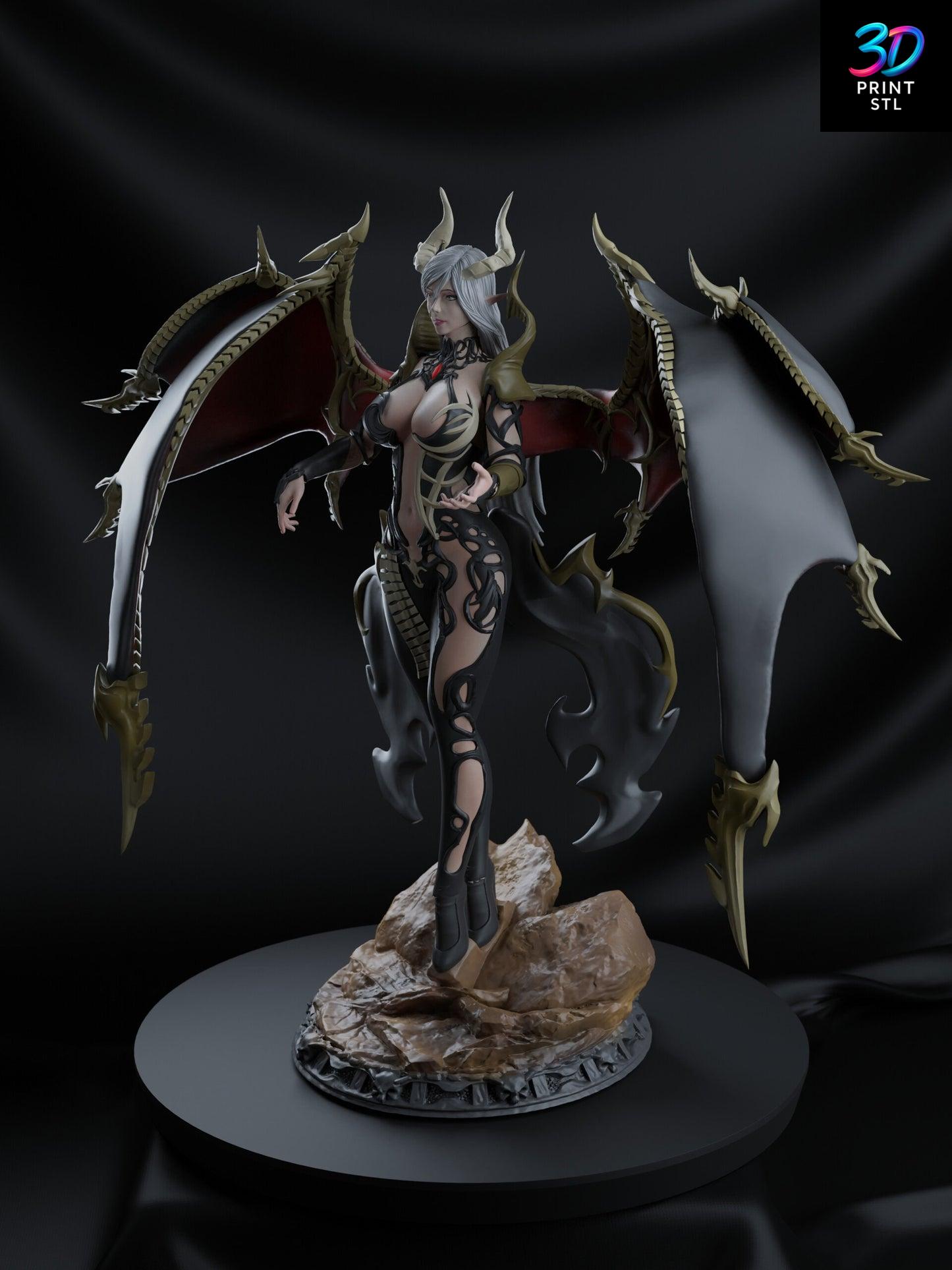 Demon Angel Girl Figure Anime | 3D Print File | STL - Image 5