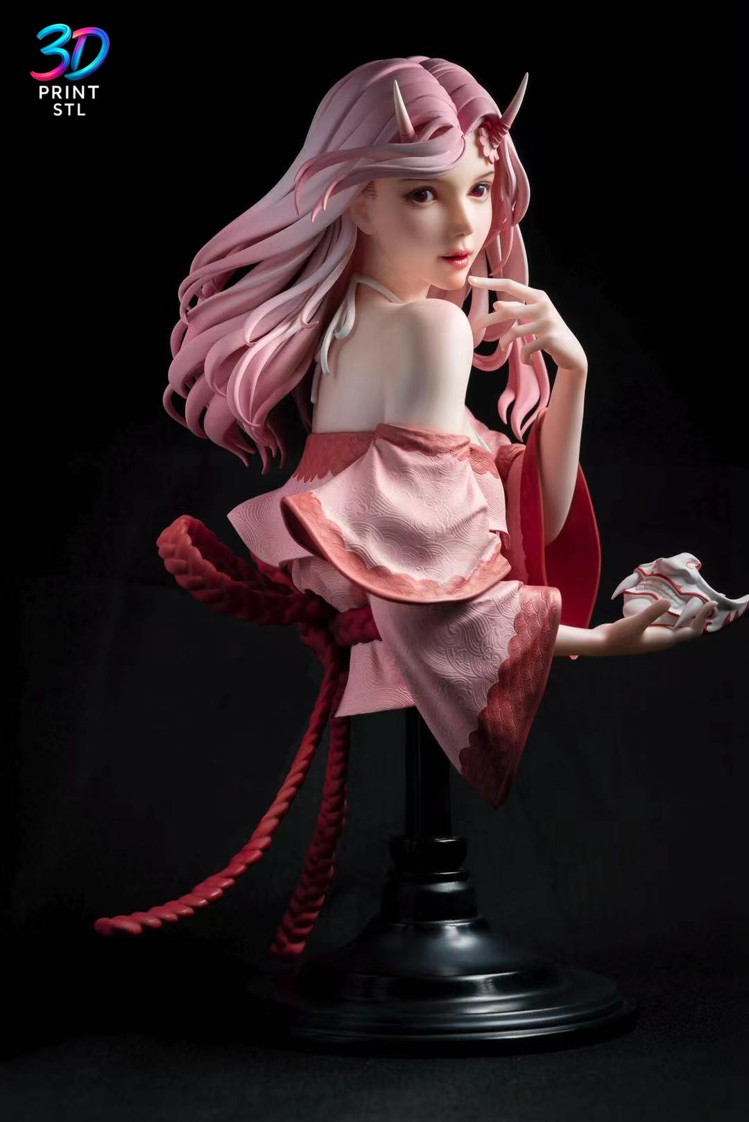 Demon Girl Anime Fantasy | STL File for 3D Printing - Image 2