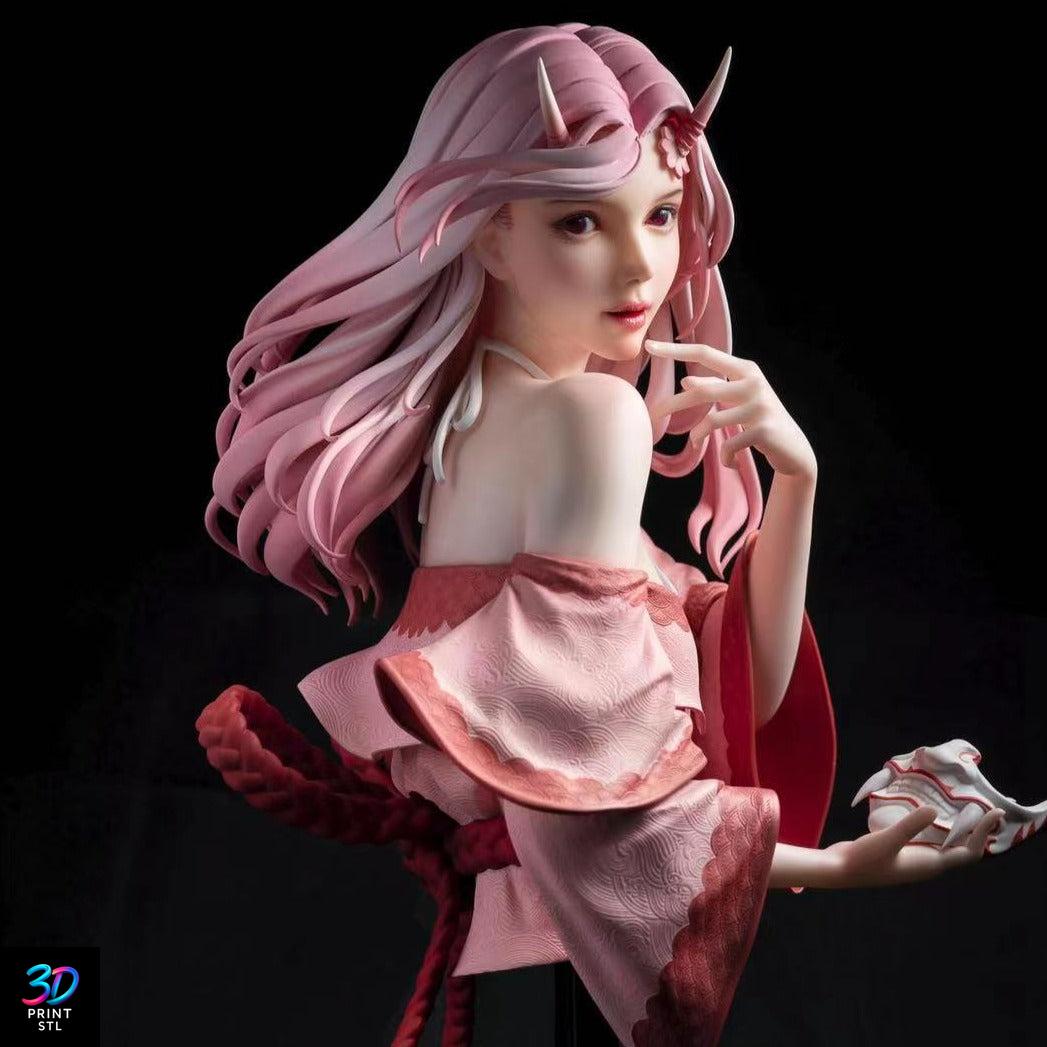 Demon Girl Anime Fantasy | STL File for 3D Printing - Image 3