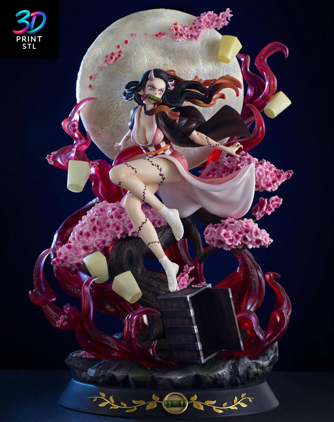 Nezuko Kamado Demon Form – Demon Slayer STL 3D Print Model - Image 3