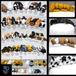 Dogs Articulated Flexi Toy Pack | 3D Print File | STL