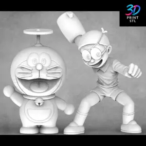 Doraemon & Nobita Figure Doraemon | 3D Print Model | STL