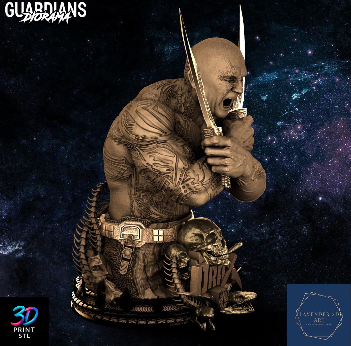 Drax Guardians of the Galaxy | 3D Print Model | STL