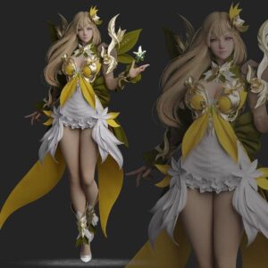 Elf Girl Figure Fairy Girl | 3D Print Model | STL