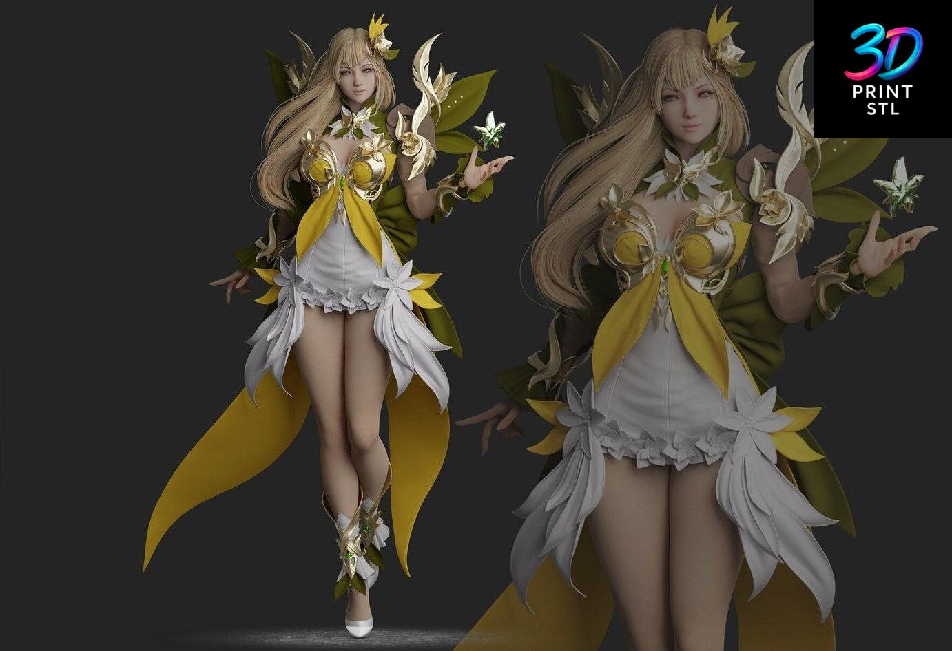 Elf Girl Figure Fairy Girl | 3D Print Model | STL