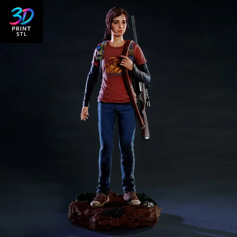 Ellie The Last of Us | 3D Print Model | STL
