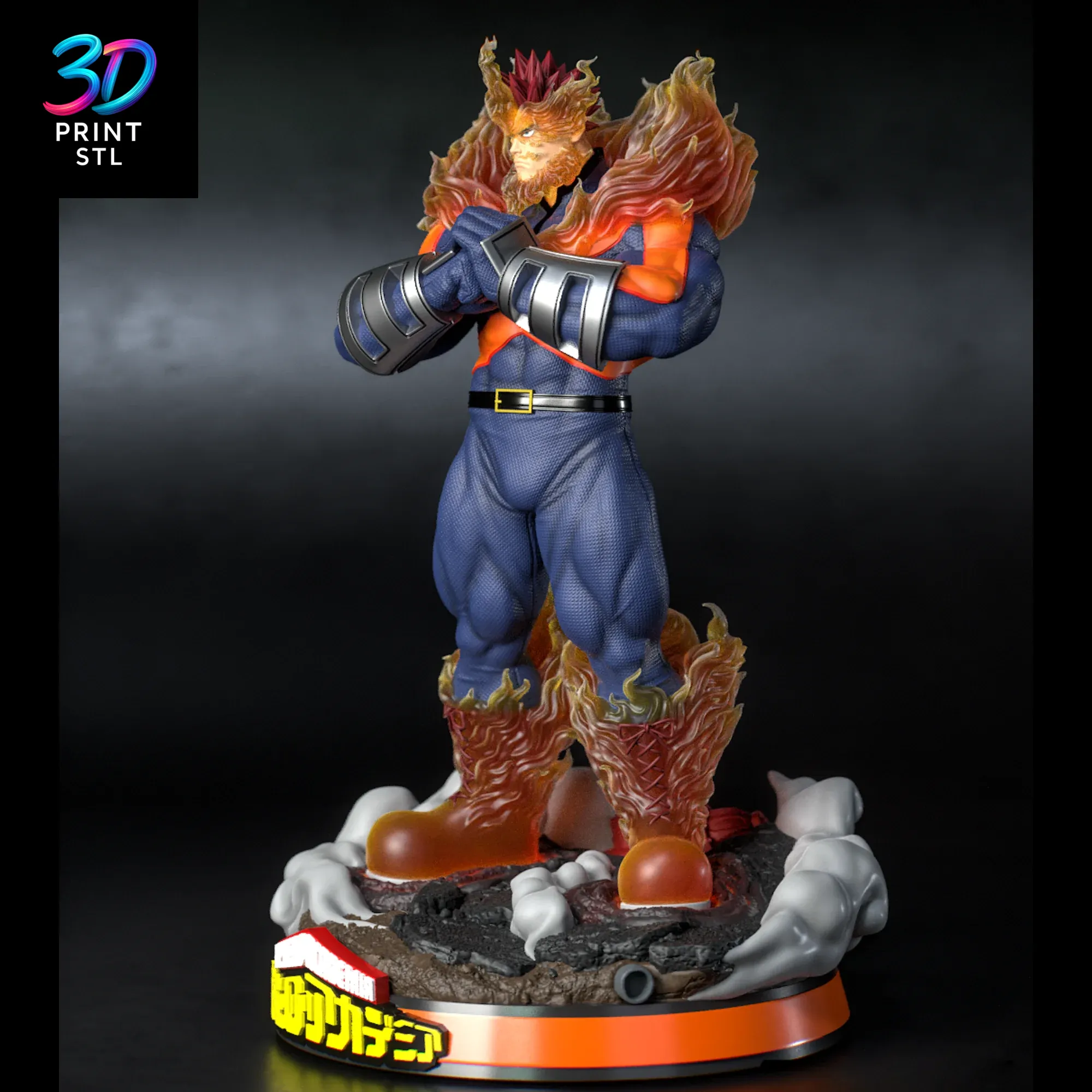 Endeavor My Hero Academia | 3D Print Model | STL - Image 3