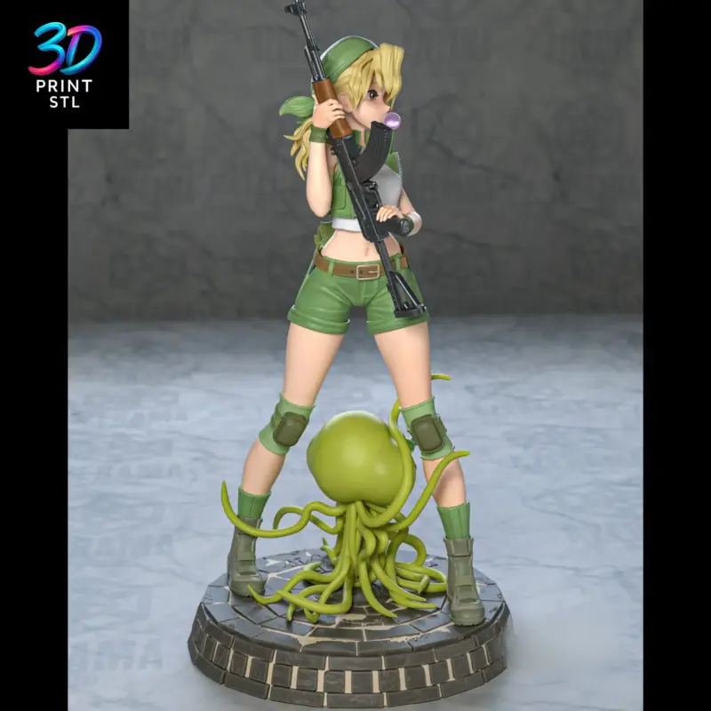 Eri Kasamoto Figure Metal Slug | 3D Print Model | STL - Image 2