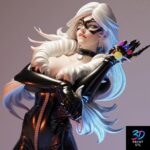 Felicia Black Cat Figure Movie Characters | 3D Print Model | STL